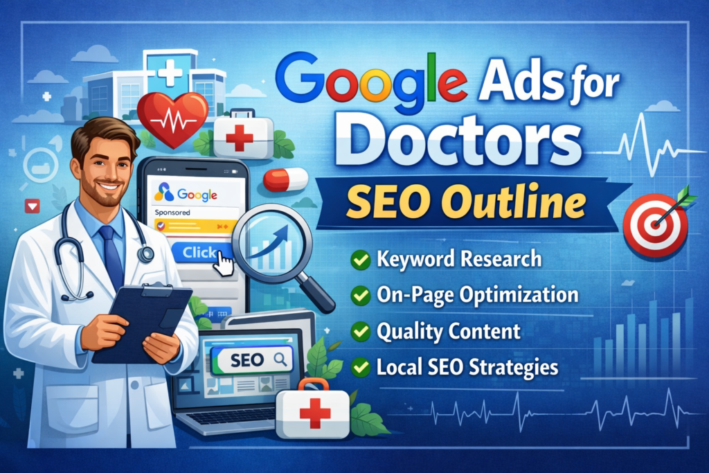 Google Ads for Doctors SEO Outline: Step-by-Step Strategy for Medical Practices Google Ads for Doctors SEO Outline: Step-by-Step Strategy for Medical Practices